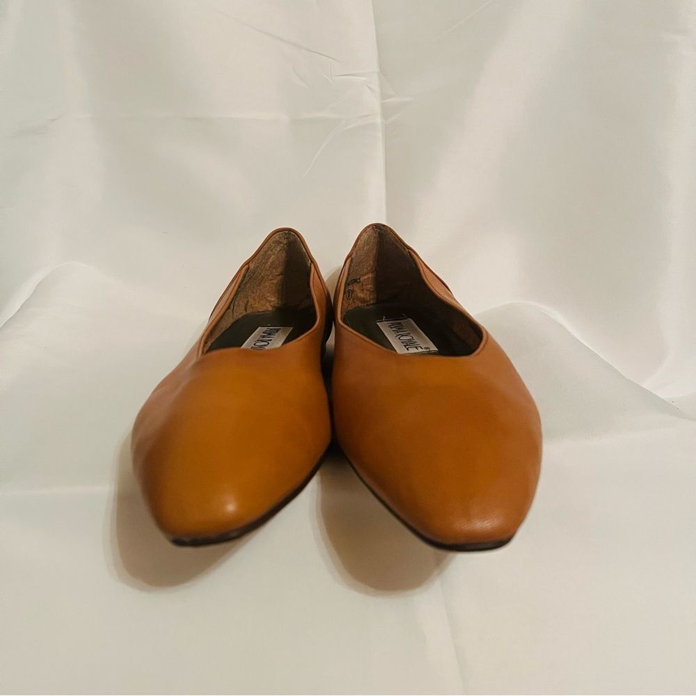 Prima Royale Brown Tan Flats size 7.5 Leather Classic Neutral - Picture 4 of 8